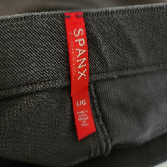 Spanx Jean-ish Ankle Skinny Jeggings Black Pull-on Stretch Jeans LARGE - Picture 6 of 7